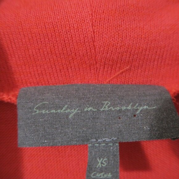 Sunday in Brooklyn Pullover Sweater Lightweight Anthropologie Coral Pink Fall XS - Picture 2 of 9